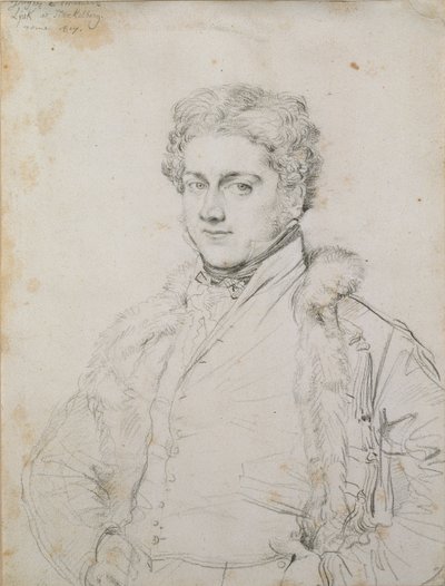 チャールズ・ロバート・コッカレルの肖像、1817年 作： Jean Auguste Dominique Ingres