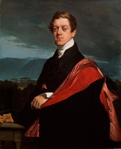 ニコライ・D・グリエフ伯爵の肖像、1792-1867、1821。 作： Jean Auguste Dominique Ingres