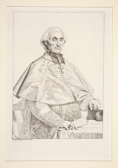 ガブリエル・クルトワ・ド・プレシニーの肖像 作： Jean Auguste Dominique Ingres