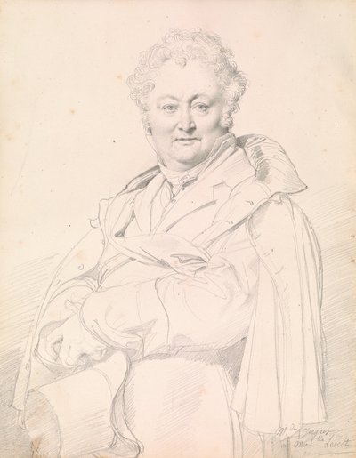 ギヨームギヨンの肖像-レティエール 作： Jean Auguste Dominique Ingres