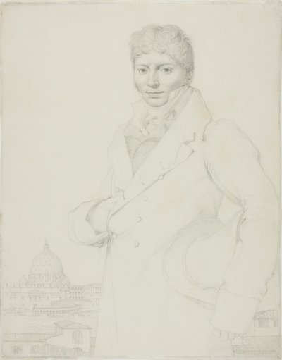 ジャン＝ルイ・ロバンの肖像 作： Jean Auguste Dominique Ingres