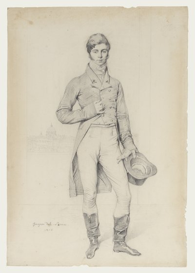 グランサム卿の肖像 作： Jean Auguste Dominique Ingres