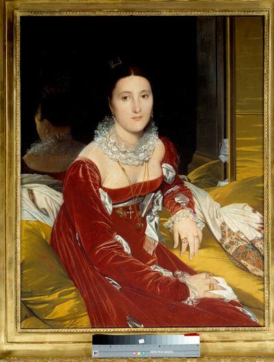 セノネ夫人（旧姓：マリー・マルコズ）の肖像 作： Jean Auguste Dominique Ingres