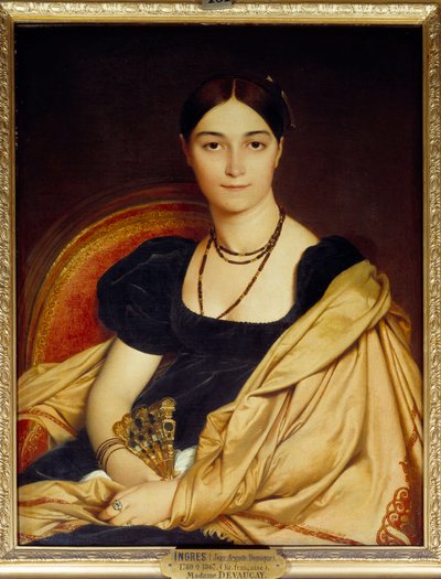 ニッティスのマダム・ド・ヴォーケイ（またはデヴォーケイ）ネエの肖像 作： Jean Auguste Dominique Ingres