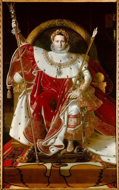 ナポレオン1世の肖像 作： Jean Auguste Dominique Ingres