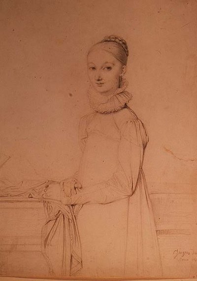 少女の肖像 作： Jean Auguste Dominique Ingres