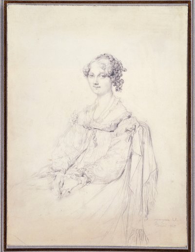 フリートウッド・ペリュー名誉夫人の肖像 作： Jean Auguste Dominique Ingres