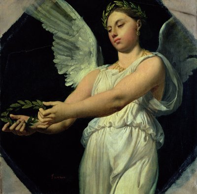 ホーマーの神格化のための勝利の研究、1826年から27年 作： Jean Auguste Dominique Ingres