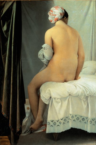 バルピンコン・バザーとして知られる入浴者 作： Jean Auguste Dominique Ingres