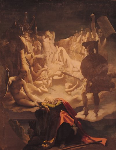 オシアンの夢 作： Jean Auguste Dominique Ingres