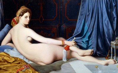 大オダリスク」（油彩・キャンバス 作： Jean Auguste Dominique Ingres