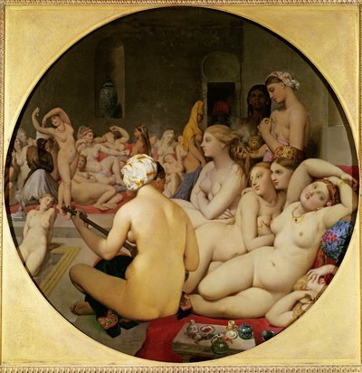 トルコ風呂 作： Jean Auguste Dominique Ingres