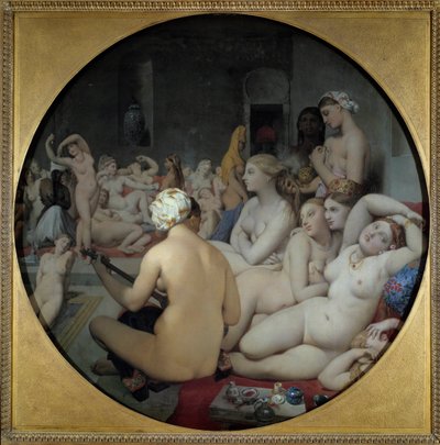 トルコ風呂 作： Jean Auguste Dominique Ingres