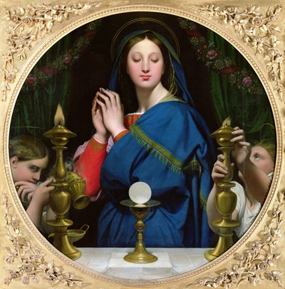 ホストの聖母、1854 作： Jean Auguste Dominique Ingres