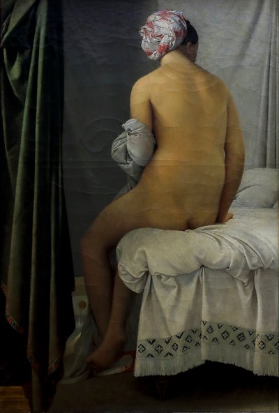 入浴者（バルピソンの入浴者） 作： Jean Auguste Dominique Ingres