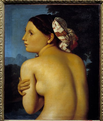浴衣姿。ジャン・オーギュスト・ドミニク・アングル（1780-1867）の絵画 作： Jean Auguste Dominique Ingres