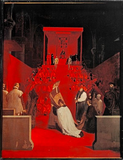 ブリュッセルのサント＝グデュールでのアルバ公爵。油彩・キャンバス 作： Jean Auguste Dominique Ingres