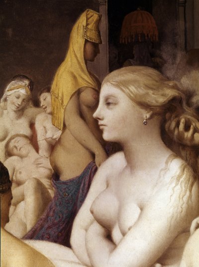 ターキッシュ・バス、細部（1862年、木に油彩 作： Jean Auguste Dominique Ingres