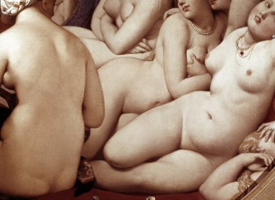 ターキッシュ・バス、細部（1862年、木に油彩 作： Jean Auguste Dominique Ingres