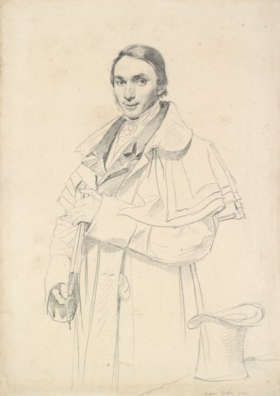 ジャン＝フランソワ＝アントワーヌ・フォレストの4分の3の肖像（1823年 作： Jean Auguste Dominique Ingres