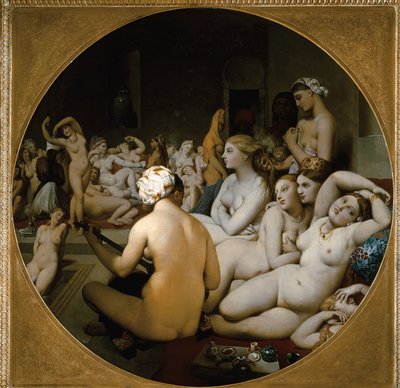 トルコ風呂 作： Jean Auguste Dominique Ingres