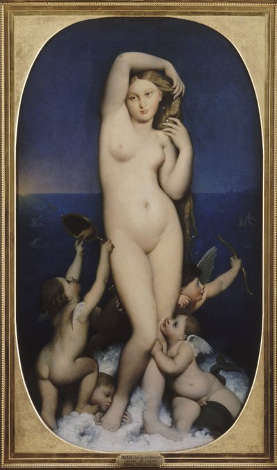 金星のアナディオメン 作： Jean Auguste Dominique Ingres