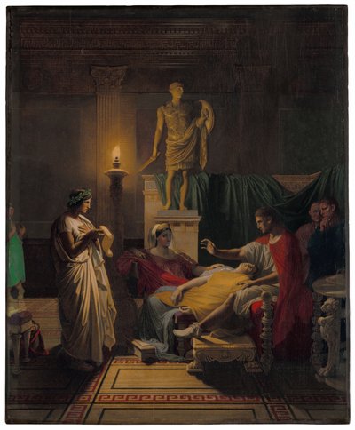 アエネーイスからのウェルギリウスの読書 作： Jean Auguste Dominique Ingres