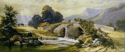 小さな橋（水彩） 作： Jean Baptiste Antoine Guillemet
