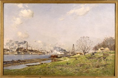 コンフラン＝シャラントンのセーヌ川 作： Jean Baptiste Antoine Guillemet