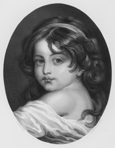 ロイヤル・コレクションの絵から見た幼少期（エングレーヴィング 作： Jean Baptiste (after) Greuze