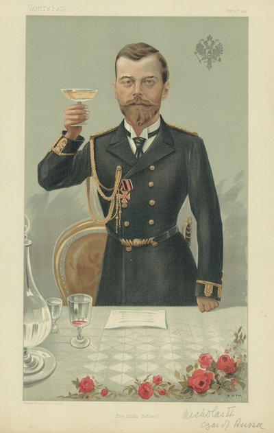 HIM The Czar Nicholas II KG（カラーリトグラフ 作： Jean Baptiste (after) Guth