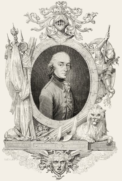 シャルル14世(1763-1844)：スウェーデン・ノルウェー王、ポンテ・コルボ公爵、パンネメーカー作(彫刻) 作： Jean Baptiste (after) Lienard