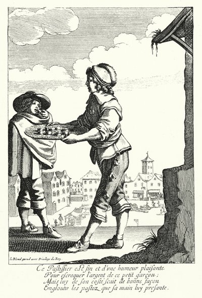 The Pie Seller (彫刻) 作： Jean Baptiste Alexandre (after) Le Blond