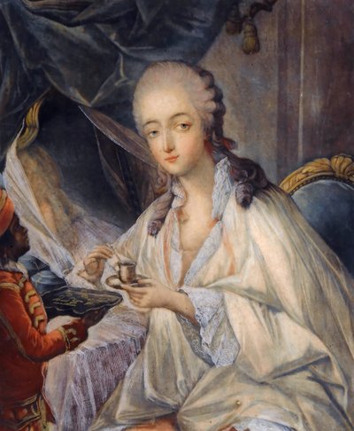 JeanneBécu、コンテスDu Barry 1743-1793、コーヒー1杯 作： Jean Baptiste André Gautier Dagoty