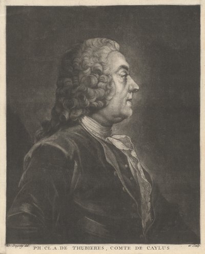 Ph. Cl. A. de Thubières, カイリュス伯 作： Jean Baptiste André Gautier Dagoty
