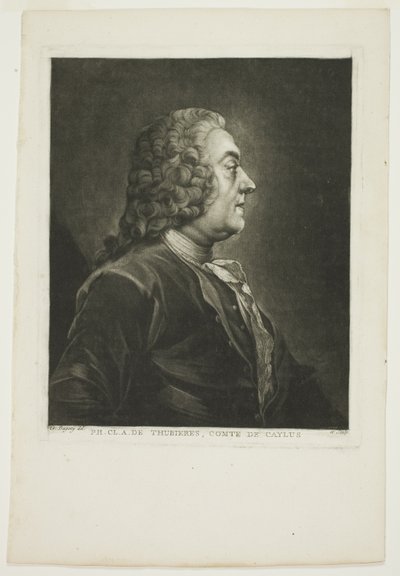 ケイリュス伯フィリップ・クロード・チュビエール 作： Jean Baptiste Andre Gautier D