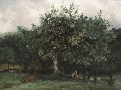 小さな女の子のいる風景 作： Jean Baptiste Antoine Guillemet