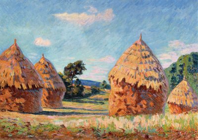 干し草の山、1886年頃 作： Jean Baptiste Armand Guillaumin
