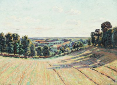 ラクルーゼの丘陵の風景、1900年頃 作： Jean Baptiste Armand Guillaumin