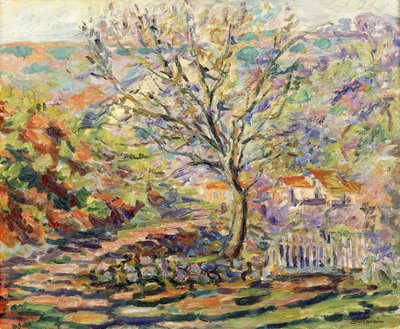 田舎の家。風景の中の家、1910年頃 作： Jean Baptiste Armand Guillaumin