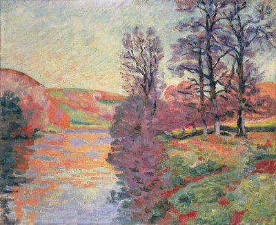 クルース川の風景、1912年頃 作： Jean Baptiste Armand Guillaumin
