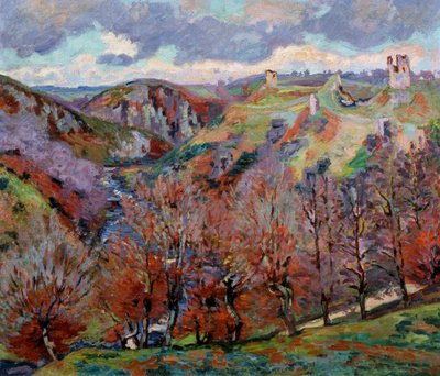 廃墟のある風景、1897年。 作： Jean Baptiste Armand Guillaumin