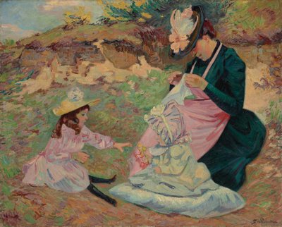 ギヨーマン夫人と娘たち。ギヨーマン夫人と娘たち、1892年頃 作： Jean Baptiste Armand Guillaumin