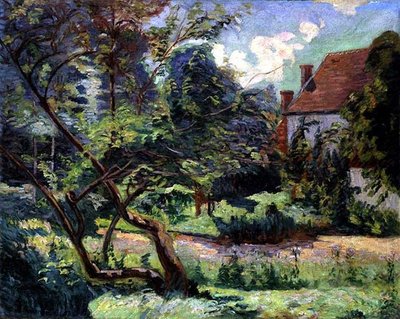 森の端の果樹園、ミレガウドン 作： Jean Baptiste Armand Guillaumin