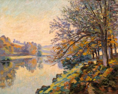 河岸、秋 1910年頃（油彩・キャンバス） 作： Jean Baptiste Armand Guillaumin