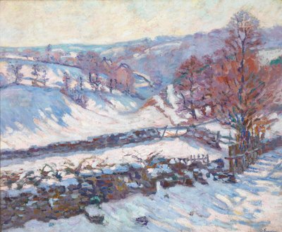 クロザントの雪景色 作： Jean Baptiste Armand Guillaumin
