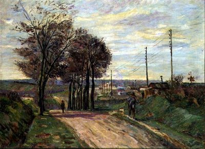 パリの郊外」1881年頃（油彩・キャンバス 作： Jean Baptiste Armand Guillaumin