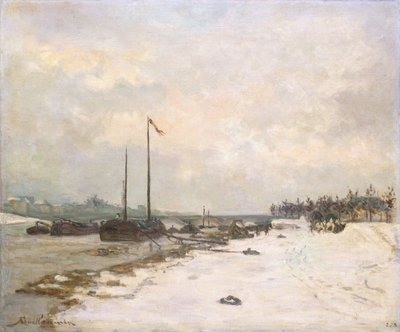 パリ近郊のセーヌ川の岸壁。パリ近郊のセーヌ河岸、1873年 作： Jean Baptiste Armand Guillaumin