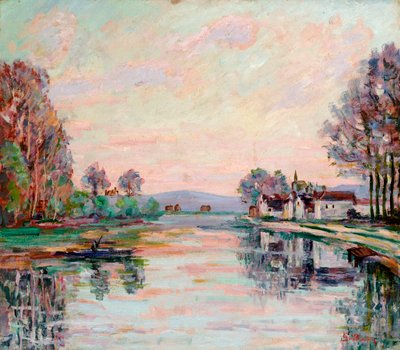 サモワのセーヌ、1900年頃 作： Jean Baptiste Armand Guillaumin