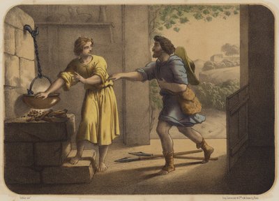 ヤコブとエサウ; 作： Jean Baptiste Auguste Leloir